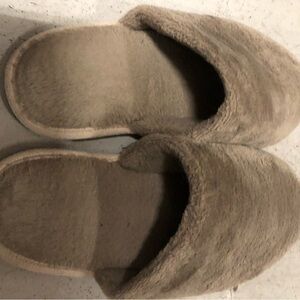 Cozy Tan Fuzzy Slippers